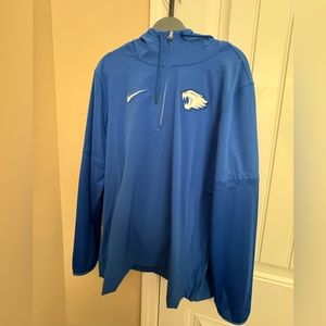 Kentucky Wildcats Nike 2023 Sideline Player Quarter-Zip Hoodie Jacket - Royal